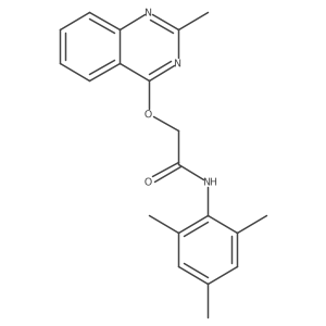 2-[(2-methylquinazolin-4-yl)oxy]-N-(2,4,6-trimethylphenyl)acetamide Structure