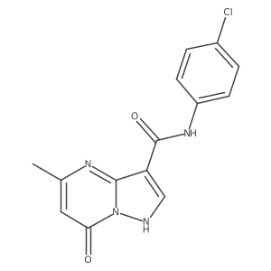 N-(4-chlorophenyl)-5-methyl-7-oxo-4,7-dihydropyrazolo[1,5-a]pyrimidine-3-carboxamide结构式