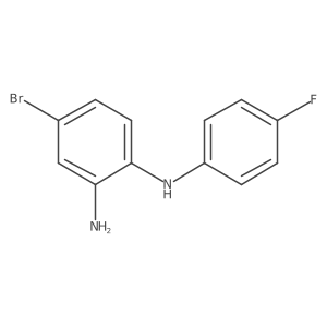 4-bromo-N1-(4-fluorophenyl)benzene-1,2-diamine结构式