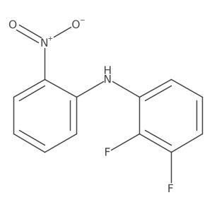 N-2-Nitrophenyl-2,3-difluoroaniline Structure