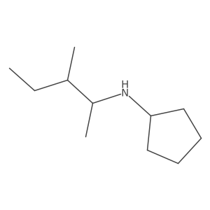 N-(3-methylpentan-2-yl)cyclopentanamine结构式