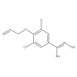 4-Allyloxy-3,5-dichloro-n-hydroxy-benzamidine Structure