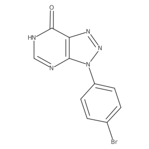 3-(4-bromophenyl)-3,6-dihydro-7H-[1,2,3]triazolo[4,5-d]pyrimidin-7-one结构式