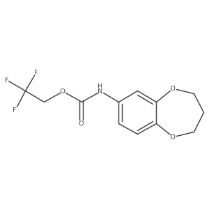 2,2,2-trifluoroethyl N-(3,4-dihydro-2H-1,5-benzodioxepin-7-yl)carbamate Structure