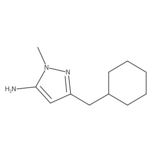 3-(Cyclohexylmethyl)-1-methyl-1H-pyrazol-5-amine结构式