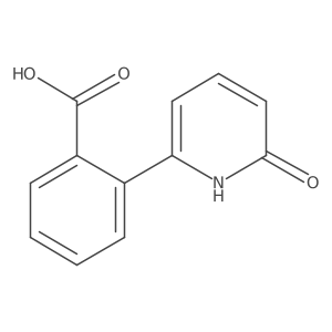 2-(1,6-Dihydro-6-oxo-2-pyridinyl)benzoic acid Structure
