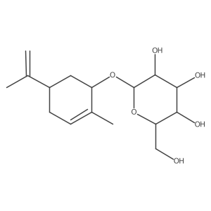 (-)-trans-Carveol glucoside Structure