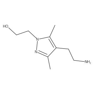 4-(2-Aminoethyl)-3,5-dimethyl-1H-pyrazole-1-ethanol Structure