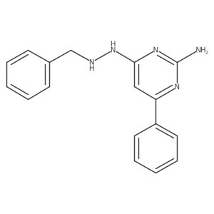 4-(2-Benzylhydrazineyl)-6-phenylpyrimidin-2-amine Structure