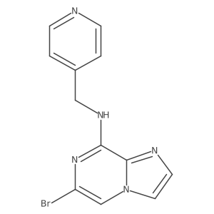 (6-Bromo-imidazo[1,2-a]pyrazin-8-yl)-pyridin-4-ylmethyl-amine Structure