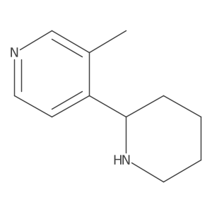 (S)-3-Methyl-4-(piperidin-2-yl)pyridine Structure