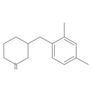 3-[(2,4-Dimethylphenyl)methyl]piperidine结构式