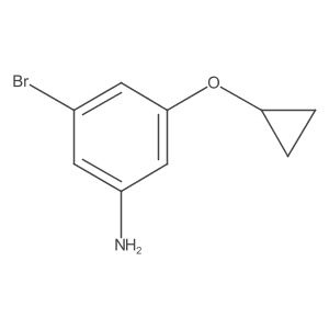 3-Bromo-5-cyclopropoxyaniline Structure