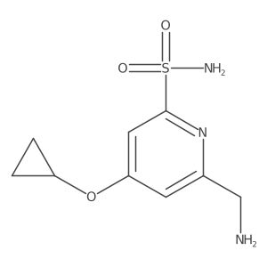 6-(Aminomethyl)-4-cyclopropoxypyridine-2-sulfonamide Structure