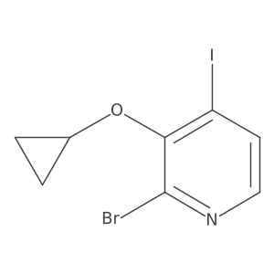2-Bromo-3-cyclopropoxy-4-iodopyridine结构式