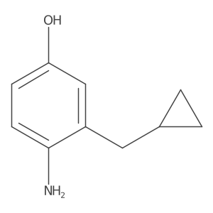 4-Amino-3-(cyclopropylmethyl)phenol Structure