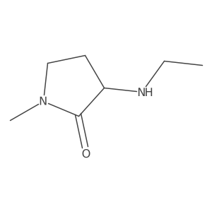 3-(Ethylamino)-1-methyl-2-pyrrolidinone Structure