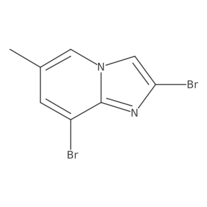 2,8-Dibromo-6-methylimidazo[1,2-a]pyridine结构式