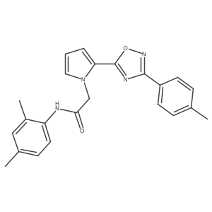 N-(2,4-dimethylphenyl)-2-{2-[3-(4-methylphenyl)-1,2,4-oxadiazol-5-yl]-1H-pyrrol-1-yl}acetamide Structure