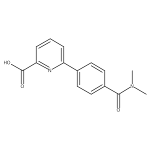 6-[4-(N,N-Dimethylaminocarbonyl)phenyl]picolinic acid结构式