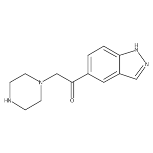 Ethanone, 1-(1H-indazol-5-yl)-2-(1-piperazinyl)-结构式