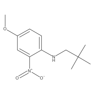 N-(2,2-dimethylpropyl)-4-methoxy-2-nitroaniline Structure