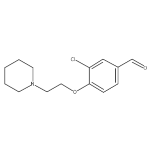 3-Chloro-4-[2-(piperidin-1-yl)ethoxy]benzaldehyde Structure