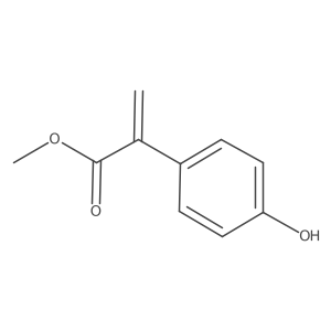 Benzeneacetic acid, 4-hydroxy-I+/--methylene-, methyl ester结构式