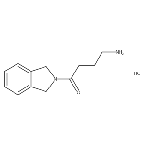 4-amino-1-(2,3-dihydro-1H-isoindol-2-yl)butan-1-one hydrochloride结构式