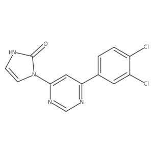 1-[6-(3,4-Dichlorophenyl)-4-pyrimidinyl]-1,3-dihydro-2H-imidazol-2-one Structure