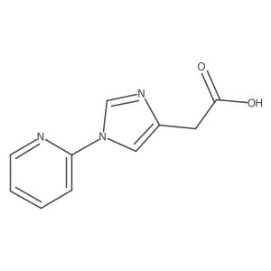(1-pyridin-2-yl-1H-imidazol-4-yl)acetic acid结构式