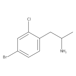 (2S)-1-(4-bromo-2-chlorophenyl)propan-2-amine结构式