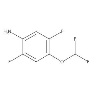 4-(Difluoromethoxy)-2,5-difluoroaniline Structure