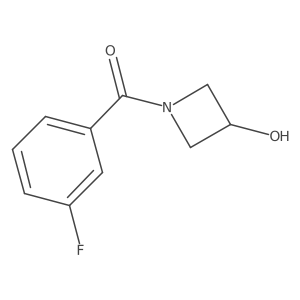 1-(3-Fluorobenzoyl)azetidin-3-ol结构式