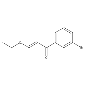 1-(3-Bromophenyl)-3-ethoxyprop-2-en-1-one结构式