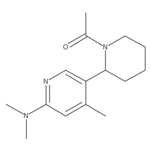 1-[2-[6-(dimethylamino)-4-methyl-3-pyridyl]-1-piperidyl]ethanone Structure