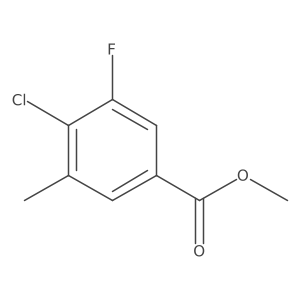Methyl 4-chloro-3-fluoro-5-methylbenzoate Structure