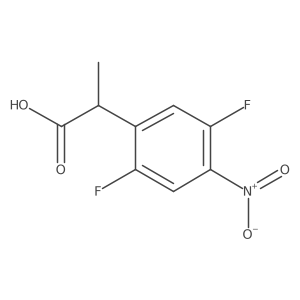 2-(2,5-Difluoro-4-nitrophenyl)propanoic acid Structure