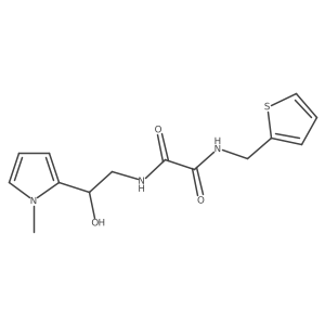 N1-(2-hydroxy-2-(1-methyl-1H-pyrrol-2-yl)ethyl)-N2-(thiophen-2-ylmethyl)oxalamide Structure