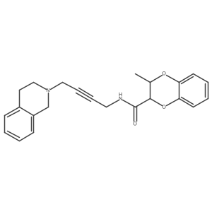 N-[4-(3,4-dihydro-1H-isoquinolin-2-yl)but-2-ynyl]-2-methyl-2,3-dihydro-1,4-benzodioxine-3-carboxamide结构式