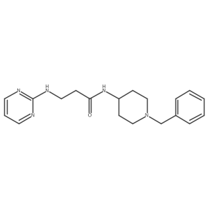 N-(1-benzyl-4-piperidyl)-3-(2-pyrimidinylamino)propanamide Structure