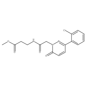 methyl N-{[3-(2-chlorophenyl)-6-oxopyridazin-1(6H)-yl]acetyl}-beta-alaninate Structure
