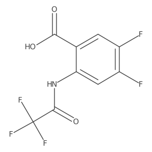 4,5-Difluoro-2-(trifluoroacetamido)benzoic acid Structure