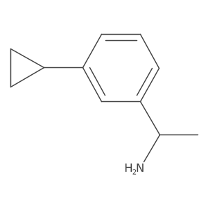 (S)-1-(3-cyclopropylphenyl)ethanamine结构式