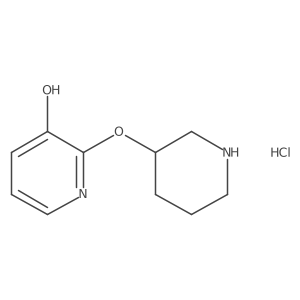 2-(Piperidin-3-yloxy)pyridin-3-ol hydrochloride Structure
