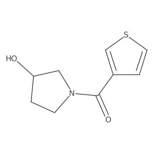 (R)-(3-hydroxypyrrolidin-1-yl)(thiophen-3-yl)methanone结构式
