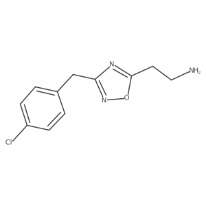 2-[3-(4-Chlorobenzyl)-1,2,4-oxadiazol-5-yl]ethanamine Structure