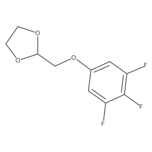 2-((3,4,5-Trifluorophenoxy)methyl)-1,3-dioxolane结构式