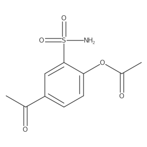 4-Acetyl-2-sulfamoylphenyl acetate结构式
