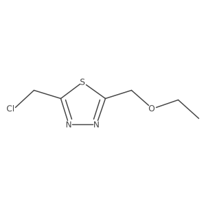 2-(Chloromethyl)-5-(ethoxymethyl)-1,3,4-thiadiazole Structure